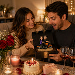 Custom Couple Bobblehead with Locomotive