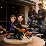 Custom Couple Bobblehead with Locomotive