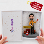 Custom Construction Worker Bobblehead
