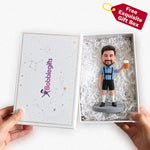 Personalized Bobblehead Happy Beer Drinking