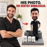 Custom Bobblehead Dentist Card Holder