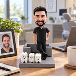 Custom Bobblehead Dentist Card Holder