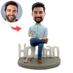 Personalized Bobblehead with "World's Best Boss" Mug