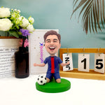 Happy Football Player Custom Bobblehead