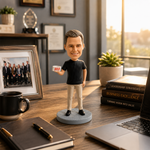 Custom Male Bobblehead Holding BOSS Sign