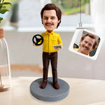 Custom Bobblehead Taxi Driver Figurine