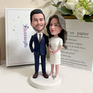 Personalized Bride and Groom Figurines for Wedding Gifts