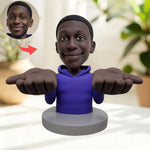 Funny Personalized Figurine with Movable Big Hands