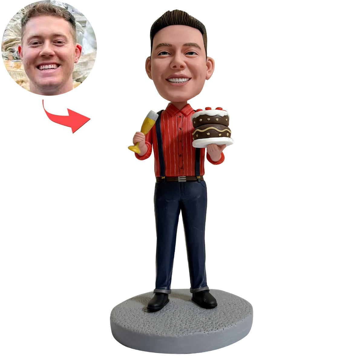 Custom Handcrafted Bobblehead for Birthday Celebration