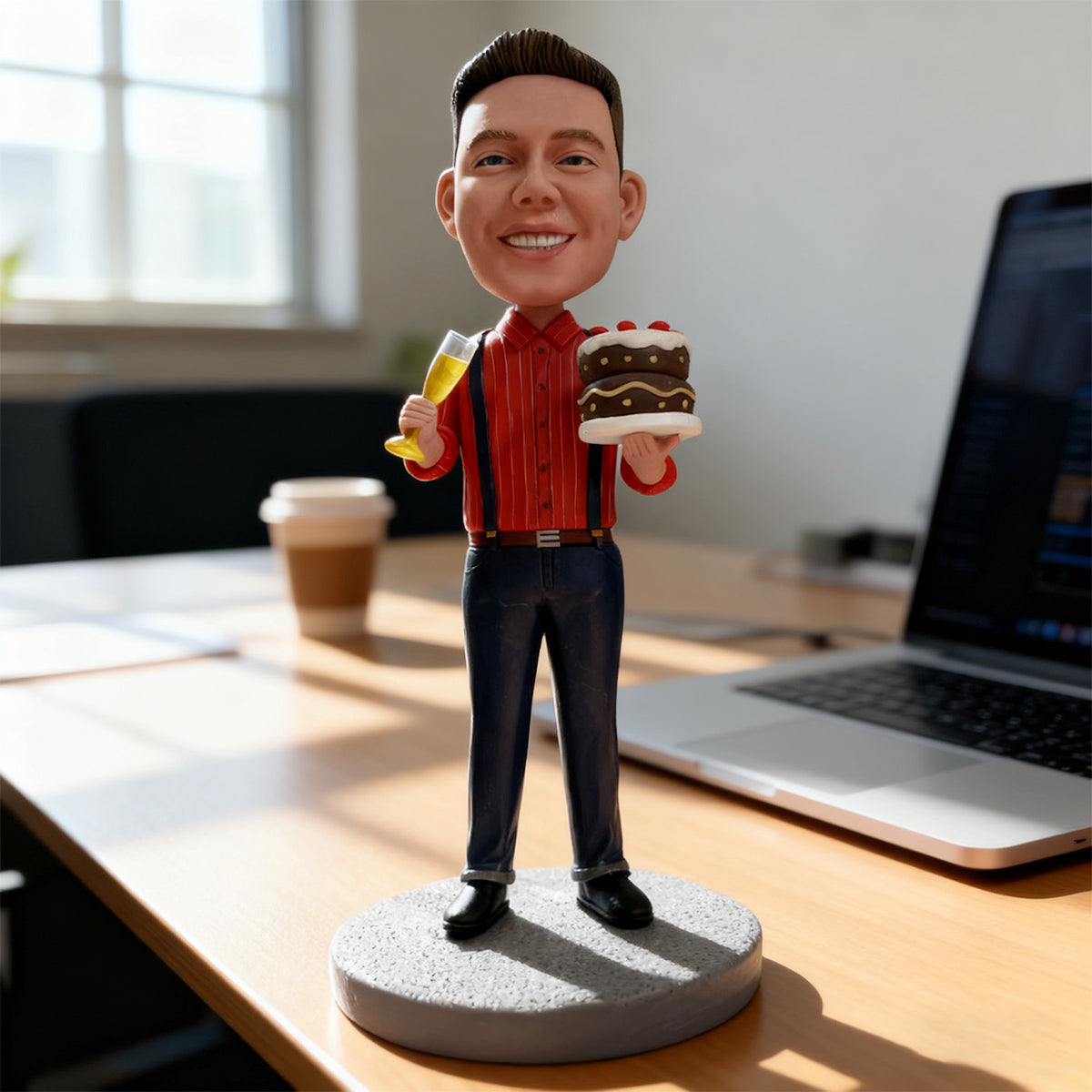Custom Handcrafted Bobblehead for Birthday Celebration