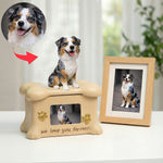 Custom Dog Urn with Personalized Bobblehead