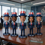 Custom Patriotic Bobblehead with 250th Anniversary Hat
