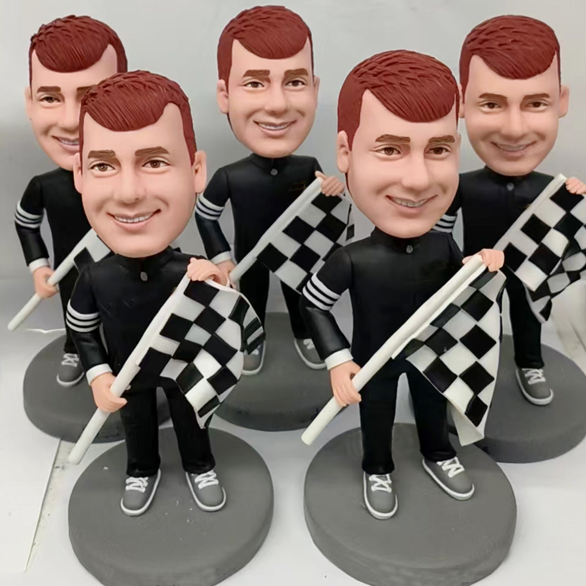 Bobblehead Racing Bobblegifts Bulk Custom Race Car Driver Bobbleheads – Motorsport Racing ...
