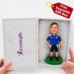 Custom Soccer Player Bobblehead Holding Ball