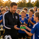 Custom Soccer Player Bobblehead Holding Ball