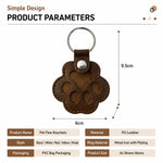 Personalized Paw Print Pet Hair Memorial Keychain