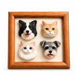 Custom Handmade Pet Head Frame from Photo