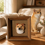 Custom Handmade Pet Head Frame from Photo