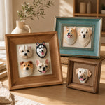 Custom Handmade Pet Head Frame from Photo