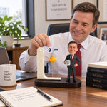 Personalized Boss Desk Calendar with Custom Bobblehead