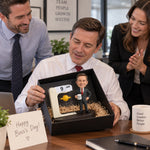 Personalized Boss Desk Calendar with Custom Bobblehead