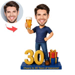 Personalized 30th Birthday Custom Bobblehead