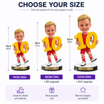Personalized Boy Figurine Holding Number 10
