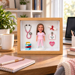 Custom Nurse & Doctor Figurine Shadow Box
