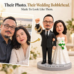 Personalized Custom Wedding Bride & Groom Statue from Photo