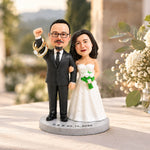 Personalized Custom Wedding Bride & Groom Statue from Photo