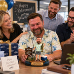 Custom Personalized Retirement Fishing Bobblehead from Photo