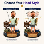 Custom Personalized Retirement Fishing Bobblehead from Photo