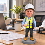 Custom Civil Engineer Bobblehead from Photo with AI Preview