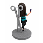 Personalized Handmade Gift Custom Hairdresser Bobblehead