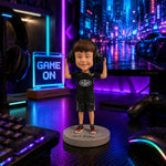Custom Boy Bobblehead from Photo – Personalized Kids Keepsake Gift