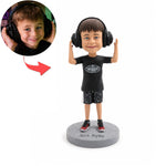 Custom Boy Bobblehead from Photo – Personalized Kids Keepsake Gift