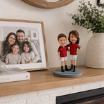 Personalized Siblings Bobblehead - Custom Brother & Sister Figurine from Photo