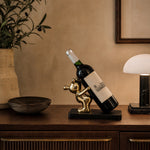 Fun Decorative Bear Wine Bottle Holder for Home Bar