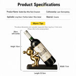 Fun Decorative Bear Wine Bottle Holder for Home Bar
