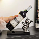 Fun Decorative Bear Wine Bottle Holder for Home Bar