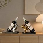 Fun Decorative Bear Wine Bottle Holder for Home Bar