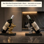 Fun Decorative Bear Wine Bottle Holder for Home Bar