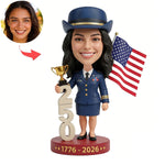 Personalized America 250th Anniversary Bobblehead from Photo
