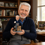 Custom Retirement Bobblehead with Coffee Mug