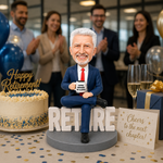 Custom Retirement Celebration Bobblehead