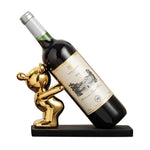 Fun Decorative Bear Wine Bottle Holder for Home Bar