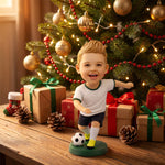 Custom Kids Soccer Player Bobblehead from Photo