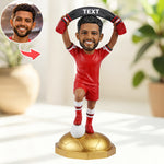 Custom Soccer Fan Bobblehead with Scarf