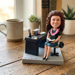Custom Personalized Female Teacher Bobblehead from Photo