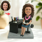 Custom Personalized Female Teacher Bobblehead from Photo